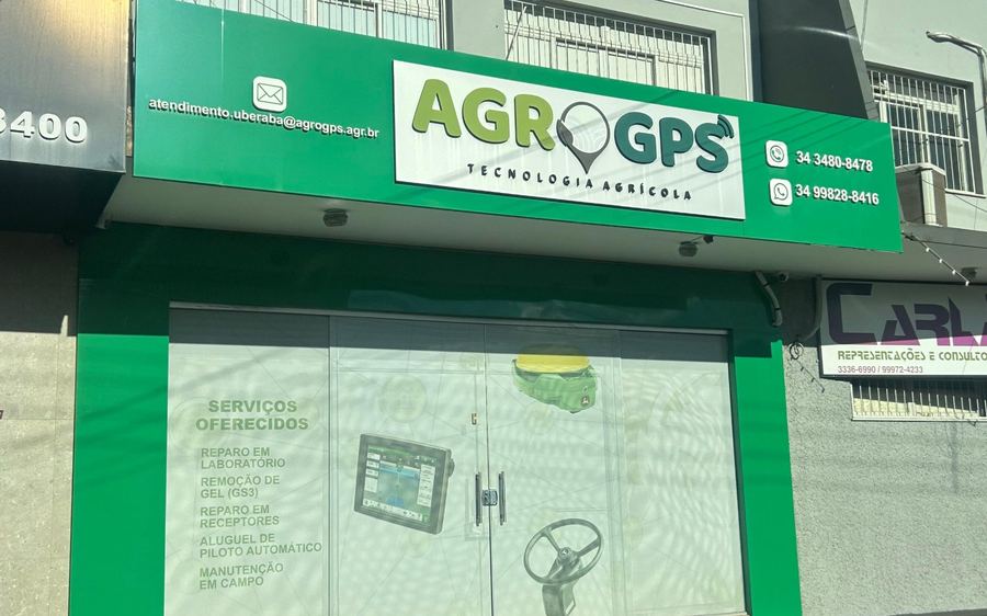 Fachada da unidade da AGROGPS em Uberaba